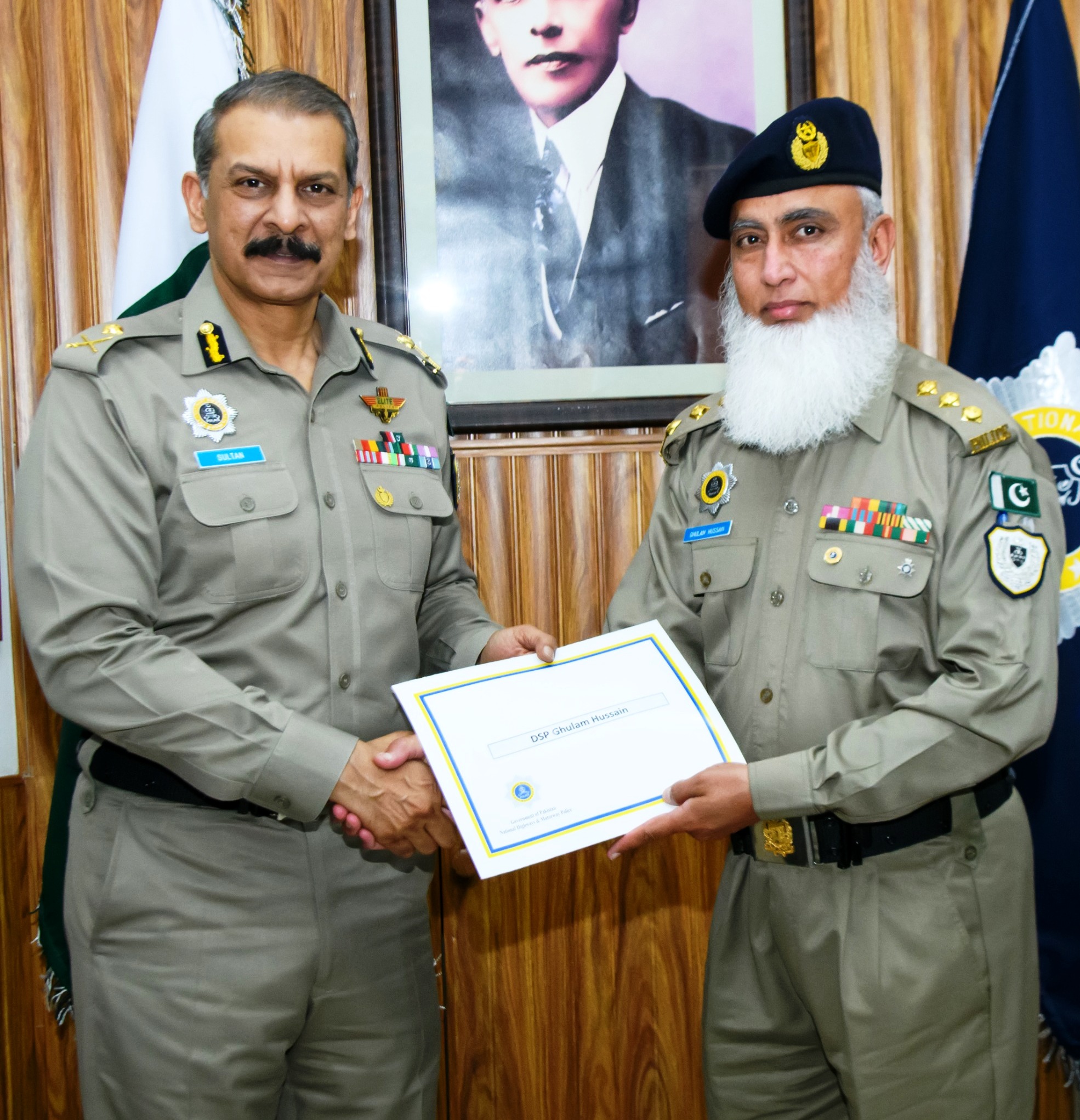 IG NHMP SULTAN AHMAD CHAUDHRY HONORS OFFICERS WITH APPRECIATION CERTIFICATES AND CASH PRIZES