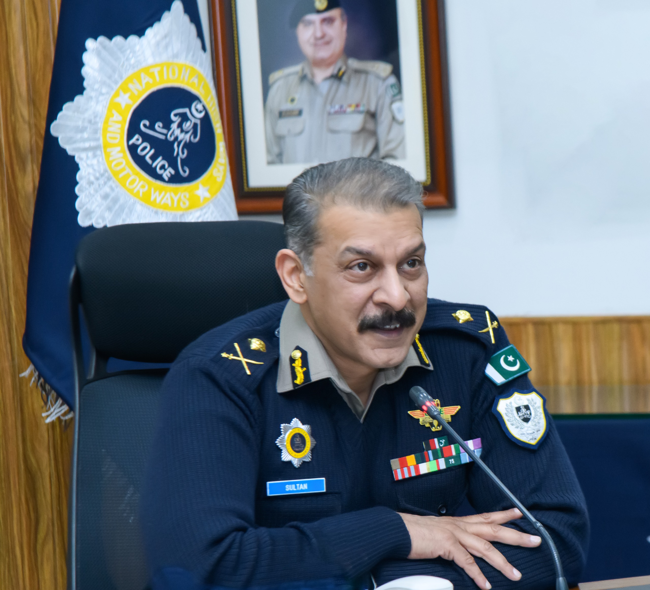 IG, NHMP, SULTAN AHMED CHAUDHRY, IS PRESIDING OVER A HIGH-LEVEL MEETING AT THE CENTRAL POLICE OFFICE, ISLAMABAD.